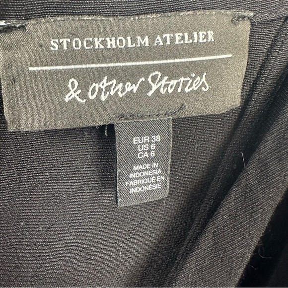 & Other Stories Mini Dress Spaghetti Straps Skater - Picture 4 of 7